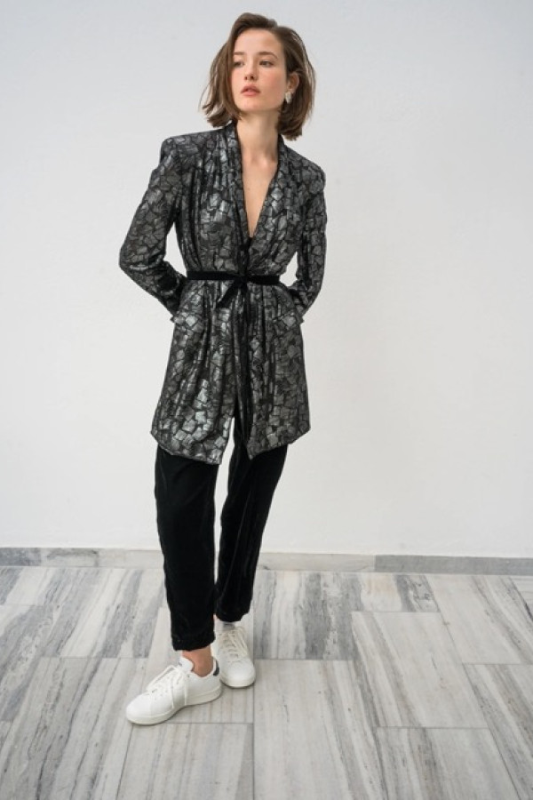 VINCENT VINTAGE BLAZER AND WIDE VELVET TROUSER